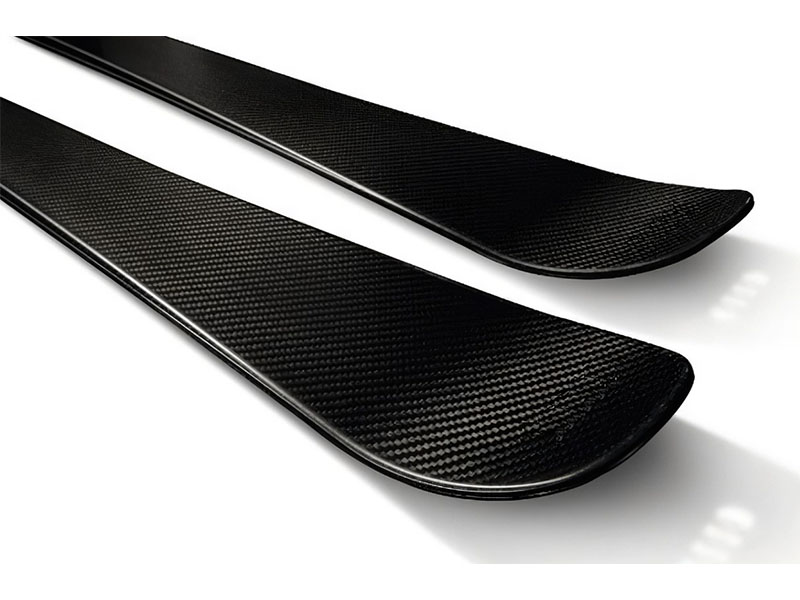 Carbon fiber skis